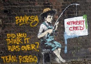 Team Robbo tag of Bansky