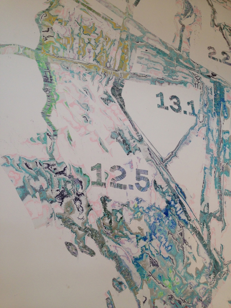 Mark Bradford, Detail from "Finding Barry", 2015